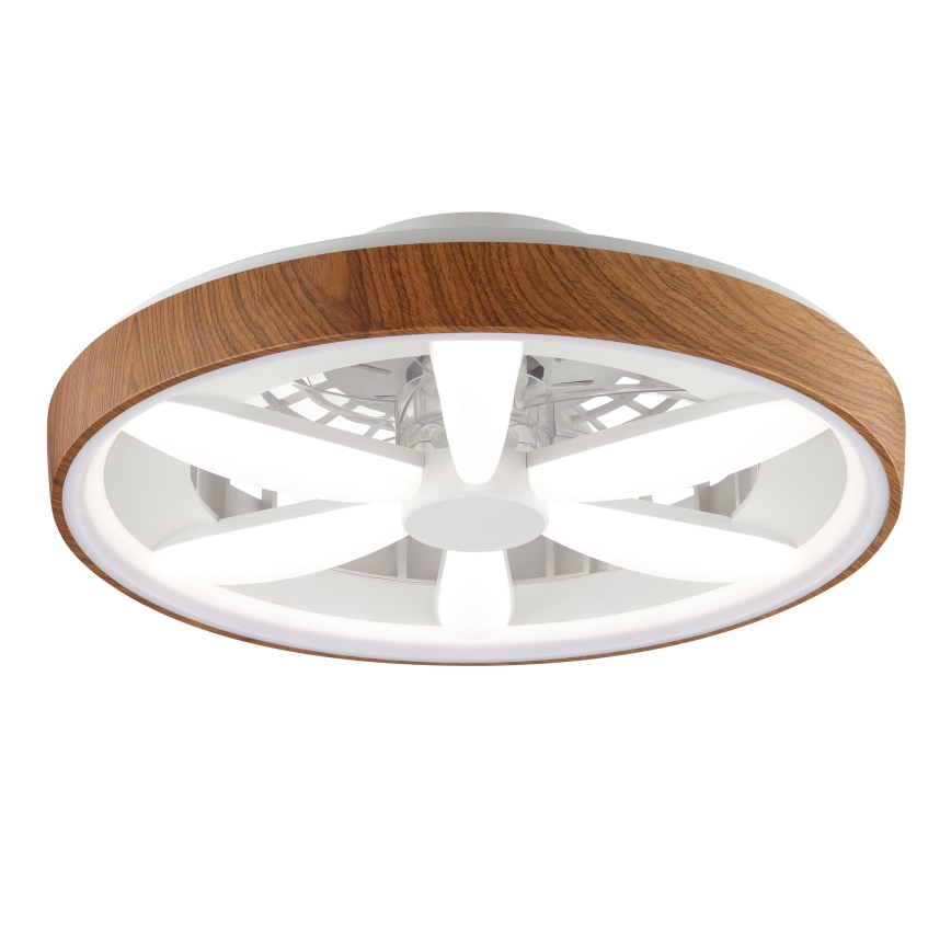 Brilliant - LED RGBW Dimmable ανεμιστήρας οροφής GAIANO LED/24W/230V 2700-6500K διάμετρος 48 cm καφέ + τηλεχειριστήριο