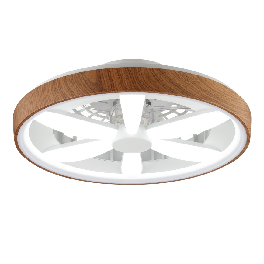 Brilliant - LED RGBW Dimmable ανεμιστήρας οροφής GAIANO LED/24W/230V 2700-6500K διάμετρος 48 cm καφέ + τηλεχειριστήριο
