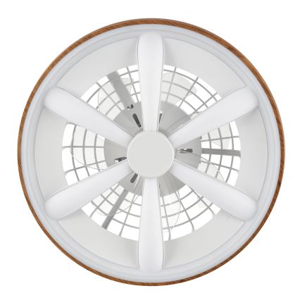 Brilliant - LED RGBW Dimmable ανεμιστήρας οροφής GAIANO LED/24W/230V 2700-6500K διάμετρος 48 cm καφέ + τηλεχειριστήριο