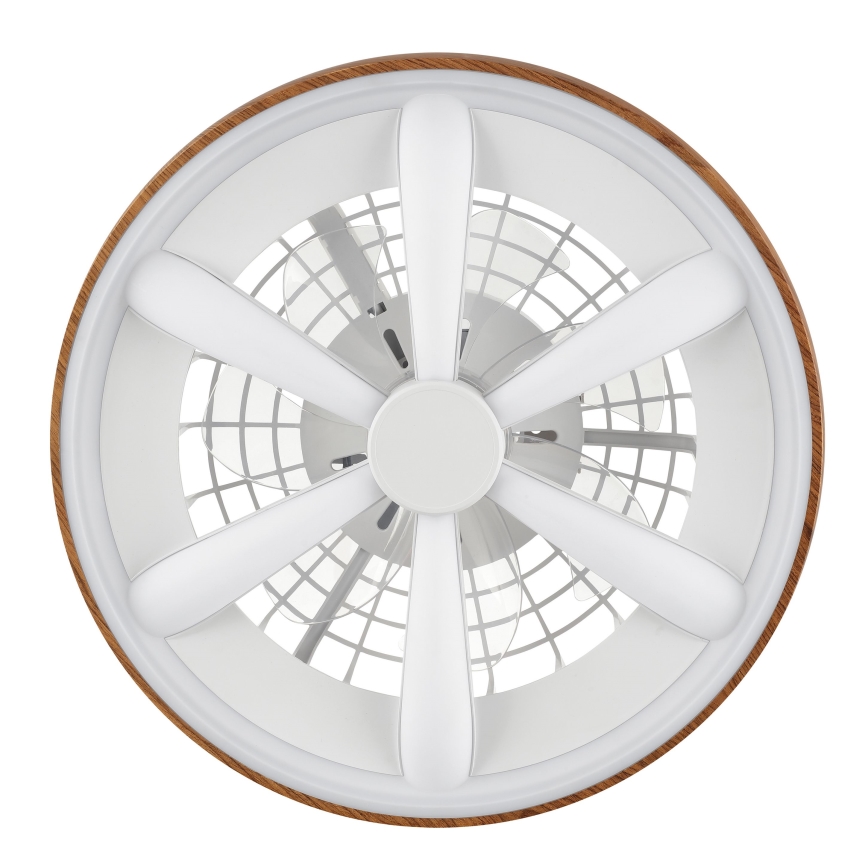 Brilliant - LED RGBW Dimmable ανεμιστήρας οροφής GAIANO LED/24W/230V 2700-6500K διάμετρος 48 cm καφέ + τηλεχειριστήριο