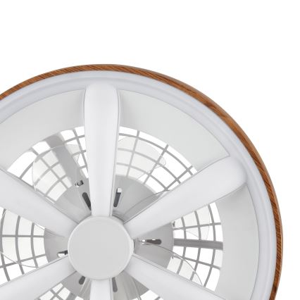 Brilliant - LED RGBW Dimmable ανεμιστήρας οροφής GAIANO LED/24W/230V 2700-6500K διάμετρος 48 cm καφέ + τηλεχειριστήριο