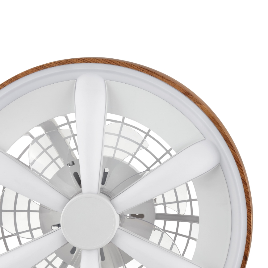 Brilliant - LED RGBW Dimmable ανεμιστήρας οροφής GAIANO LED/24W/230V 2700-6500K διάμετρος 48 cm καφέ + τηλεχειριστήριο