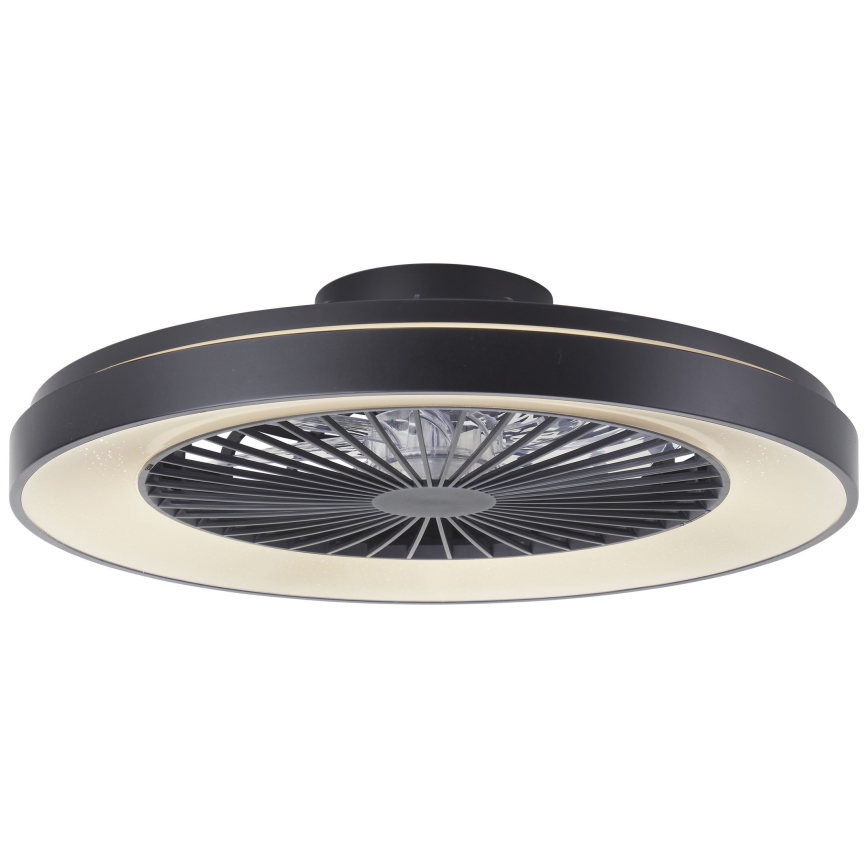 Brilliant - LED RGBW Dimmable ανεμιστήρας οροφής MAZZARO LED/24W/230V 3000-6500K διάμετρος 58 cm μαύρο + τηλεχειριστήριο