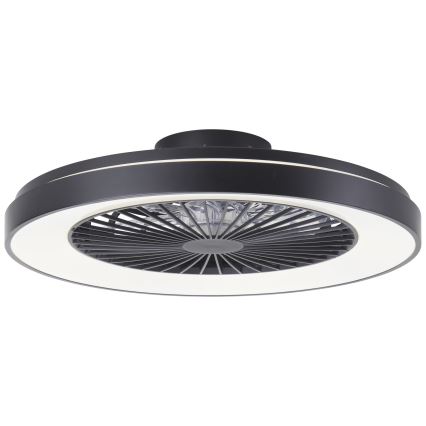 Brilliant - LED RGBW Dimmable ανεμιστήρας οροφής MAZZARO LED/24W/230V 3000-6500K διάμετρος 58 cm μαύρο + τηλεχειριστήριο