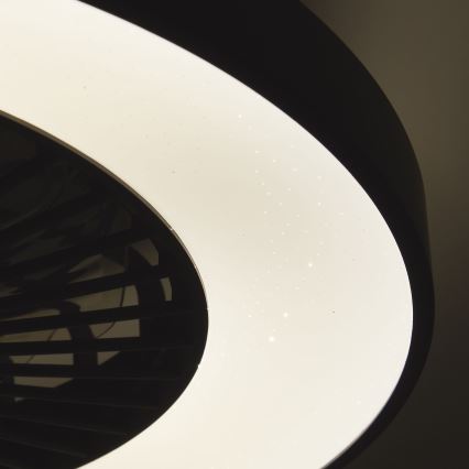 Brilliant - LED RGBW Dimmable ανεμιστήρας οροφής MAZZARO LED/24W/230V 3000-6500K διάμετρος 58 cm μαύρο + τηλεχειριστήριο