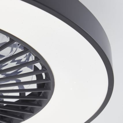 Brilliant - LED RGBW Dimmable ανεμιστήρας οροφής MAZZARO LED/24W/230V 3000-6500K διάμετρος 58 cm μαύρο + τηλεχειριστήριο