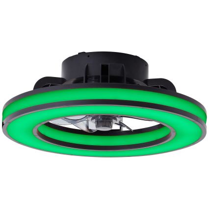 Brilliant - LED RGBW Dimmable ανεμιστήρας οροφής MONDELLO LED/26W/230V 2700-6500K διάμετρος 41 cm μαύρο + τηλεχειριστήριο