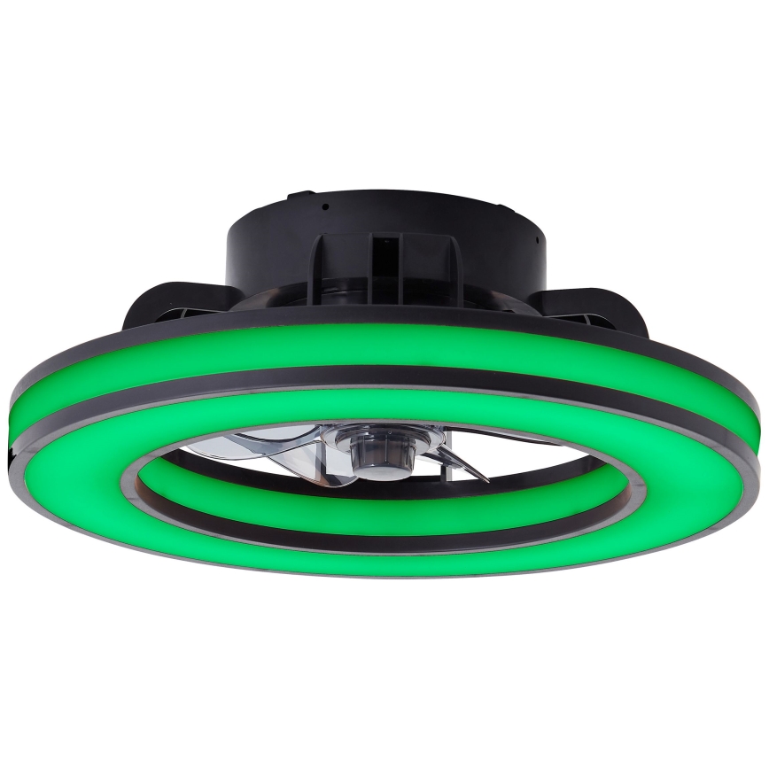 Brilliant - LED RGBW Dimmable ανεμιστήρας οροφής MONDELLO LED/26W/230V 2700-6500K διάμετρος 41 cm μαύρο + τηλεχειριστήριο