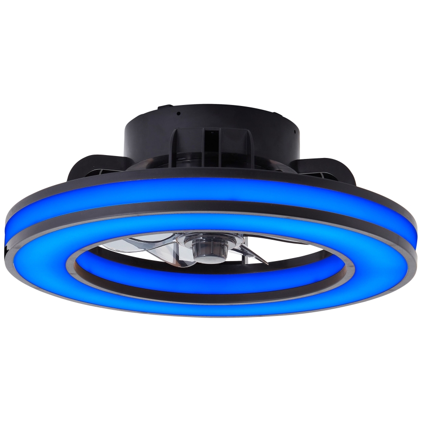 Brilliant - LED RGBW Dimmable ανεμιστήρας οροφής MONDELLO LED/26W/230V 2700-6500K διάμετρος 41 cm μαύρο + τηλεχειριστήριο