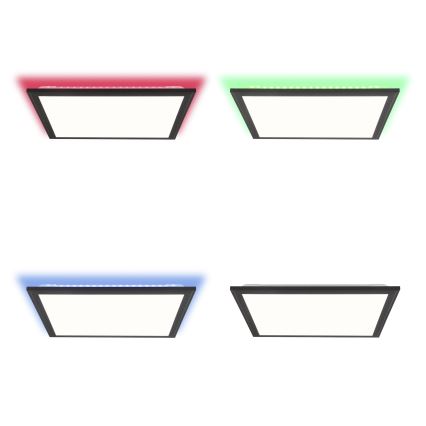 Brilliant - LED RGBW Dimmable φωτιστικό οροφής ALLIE LED/24W/230V 2700-6500K μαύρο + τηλεχειριστήριο