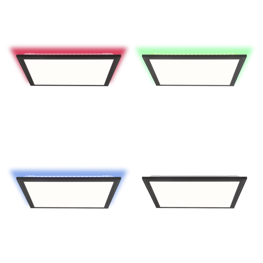 Brilliant - LED RGBW Dimmable φωτιστικό οροφής ALLIE LED/24W/230V 2700-6500K μαύρο + τηλεχειριστήριο