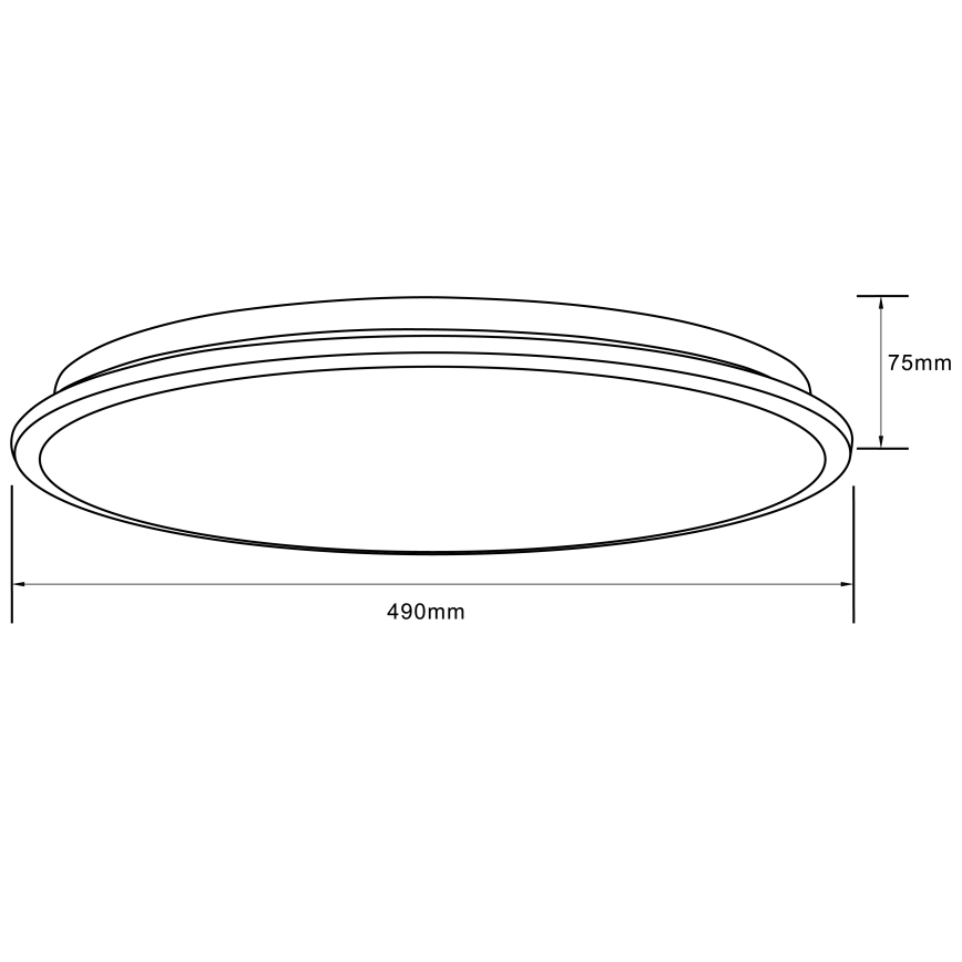 Brilliant - LED RGBW Dimmable φωτιστικό οροφής HEIDA LED/30W/230V 3000-6500K + τηλεχειριστήριο