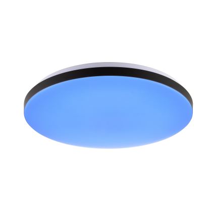 Brilliant - LED RGBW Dimmable φωτιστικό οροφής LIVIO LED/20W/230V 3000-6500K διάμετρος 49 cm μαύρο + τηλεχειριστήριο