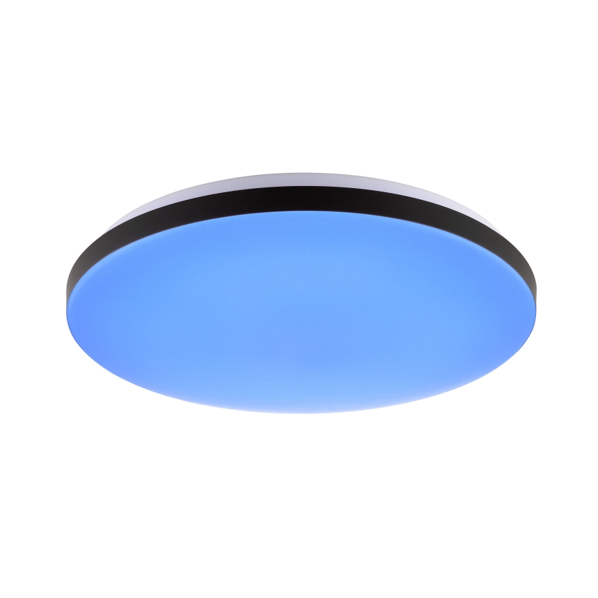 Brilliant - LED RGBW Dimmable φωτιστικό οροφής LIVIO LED/20W/230V 3000-6500K διάμετρος 49 cm μαύρο + τηλεχειριστήριο