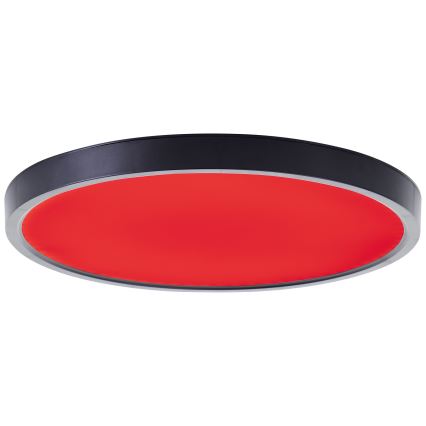 Brilliant - LED RGBW Dimmable φωτιστικό οροφής LOTTI LED/16W/230V 3000K διάμετρος 30 cm μαύρο Wi-Fi Tuya + τηλεχειριστήριο
