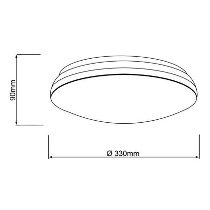 Brilliant - LED RGBW Dimmable φωτιστικό οροφής MIDWAY LED/14W/230V 3100-6500K Wi-Fi Tuya + τηλεχειριστήριο