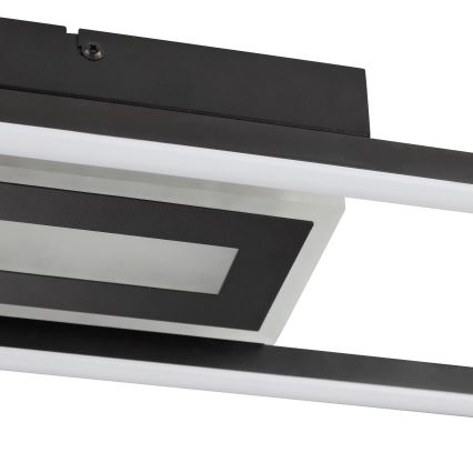 Brilliant - LED RGBW ρυθμιζόμενο φωτιστικό οροφής BESSON LED/20W/230V 3000-6500K μαύρο + τηλεχειριστήριο