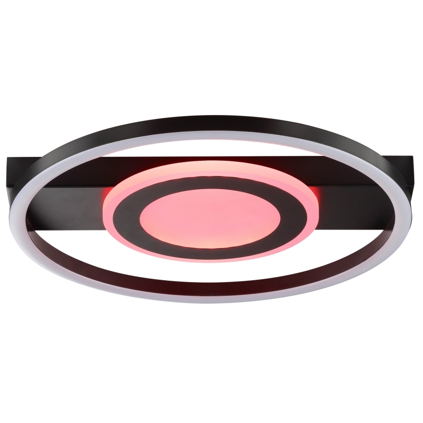 Brilliant - Ρυθμιζόμενο φωτιστικό οροφής LED RGBW MAUREEN LED/20W/230V 3000-6500K μαύρο + τηλεχειριστήριο