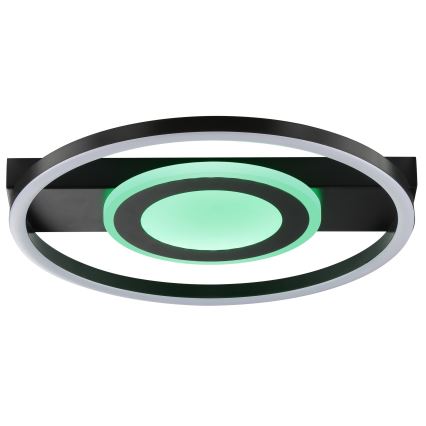 Brilliant - Ρυθμιζόμενο φωτιστικό οροφής LED RGBW MAUREEN LED/20W/230V 3000-6500K μαύρο + τηλεχειριστήριο