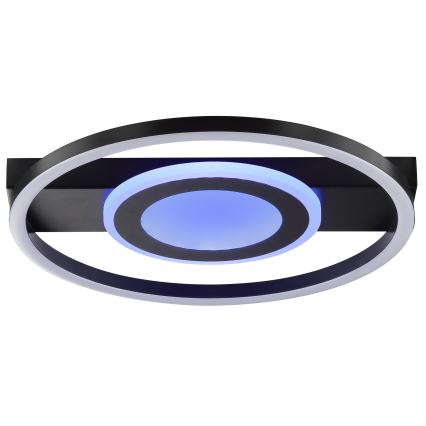 Brilliant - Ρυθμιζόμενο φωτιστικό οροφής LED RGBW MAUREEN LED/20W/230V 3000-6500K μαύρο + τηλεχειριστήριο