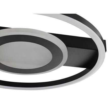 Brilliant - Ρυθμιζόμενο φωτιστικό οροφής LED RGBW MAUREEN LED/20W/230V 3000-6500K μαύρο + τηλεχειριστήριο