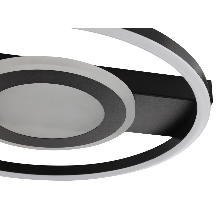 Brilliant - Ρυθμιζόμενο φωτιστικό οροφής LED RGBW MAUREEN LED/20W/230V 3000-6500K μαύρο + τηλεχειριστήριο