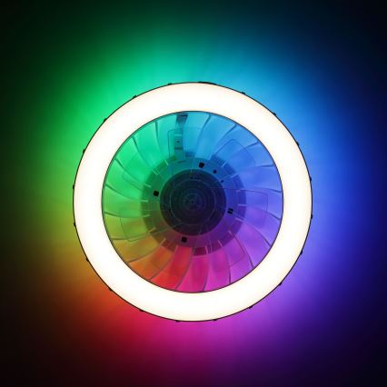 Brilliant - LED RGBW Dimmable ανεμιστήρας οροφής με ένα φωστικό FANORA LED/30W/230V 2700-6500K διάμετρος 46 cm λευκό + τηλεχειριστήριο