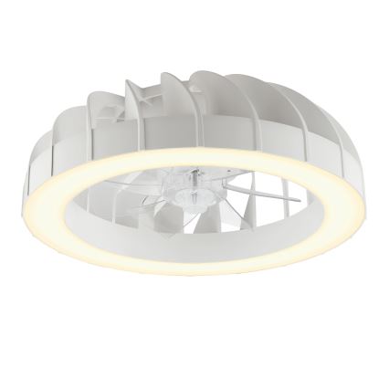 Brilliant - LED RGBW Dimmable ανεμιστήρας οροφής με ένα φωστικό FANORA LED/30W/230V 2700-6500K διάμετρος 46 cm λευκό + τηλεχειριστήριο