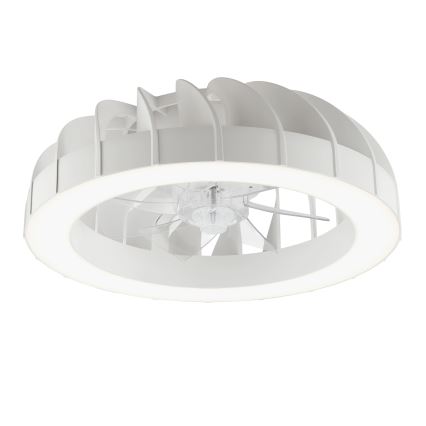Brilliant - LED RGBW Dimmable ανεμιστήρας οροφής με ένα φωστικό FANORA LED/30W/230V 2700-6500K διάμετρος 46 cm λευκό + τηλεχειριστήριο
