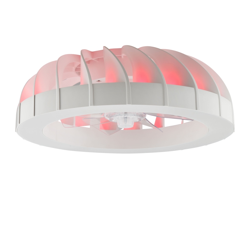Brilliant - LED RGBW Dimmable ανεμιστήρας οροφής με ένα φωστικό FANORA LED/30W/230V 2700-6500K διάμετρος 46 cm λευκό + τηλεχειριστήριο