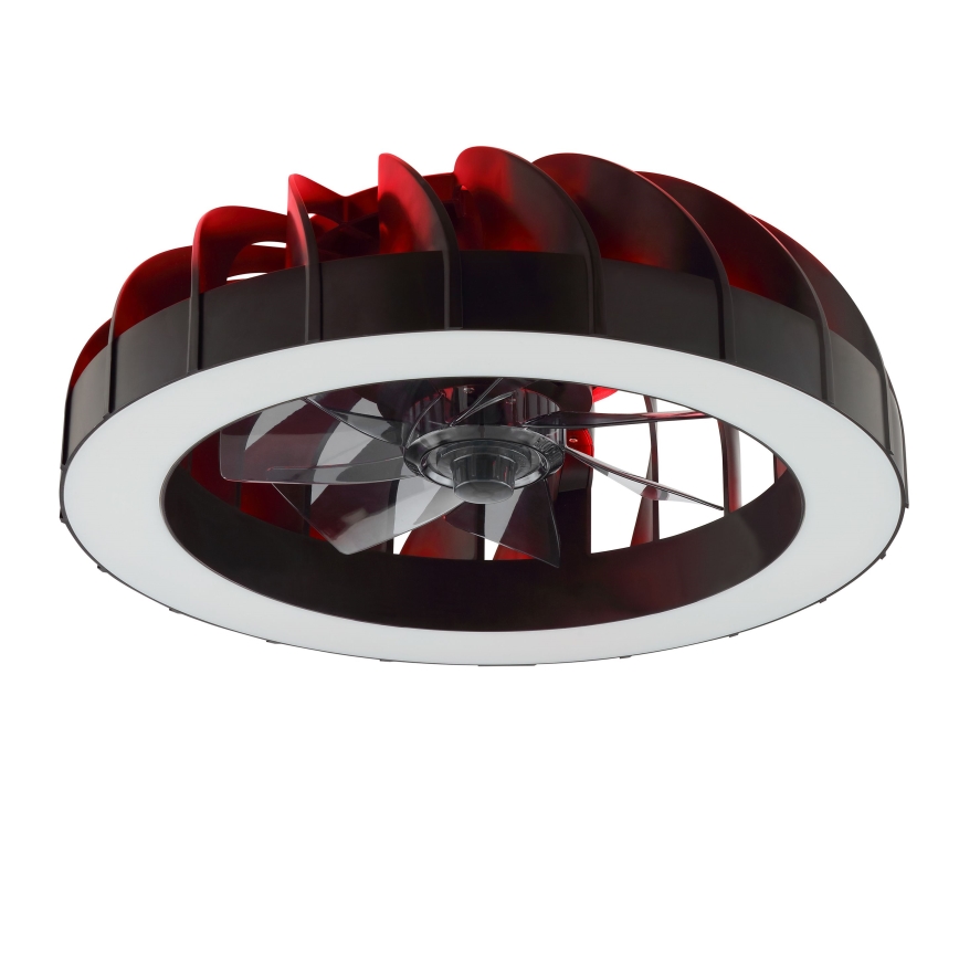 Brilliant - LED RGBW Dimmable ανεμιστήρας οροφής με ένα φωστικό FANORA LED/30W/230V 2700-6500K διάμετρος 46 cm μαύρο + τηλεχειριστήριο