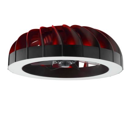 Brilliant - LED RGBW Dimmable ανεμιστήρας οροφής με ένα φωστικό FANORA LED/30W/230V 2700-6500K διάμετρος 46 cm μαύρο + τηλεχειριστήριο