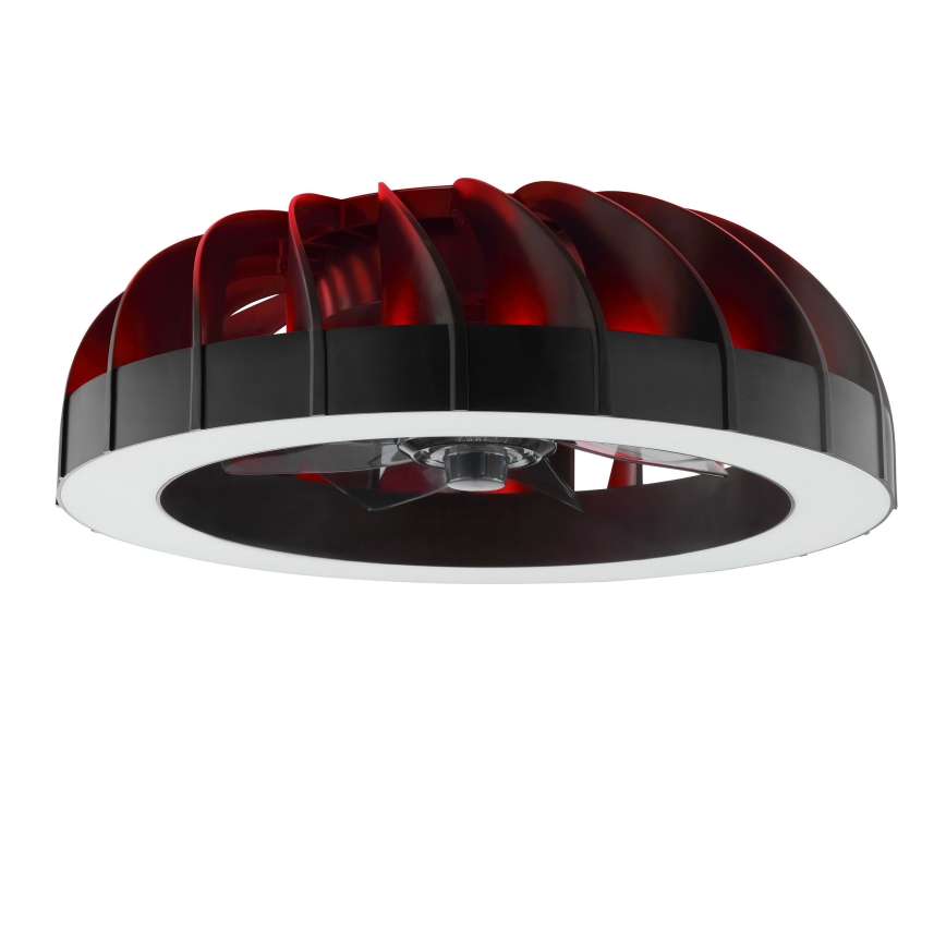 Brilliant - LED RGBW Dimmable ανεμιστήρας οροφής με ένα φωστικό FANORA LED/30W/230V 2700-6500K διάμετρος 46 cm μαύρο + τηλεχειριστήριο