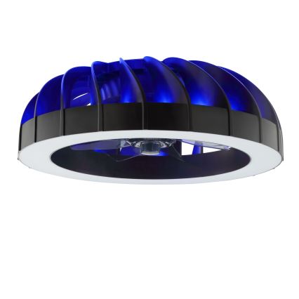 Brilliant - LED RGBW Dimmable ανεμιστήρας οροφής με ένα φωστικό FANORA LED/30W/230V 2700-6500K διάμετρος 46 cm μαύρο + τηλεχειριστήριο