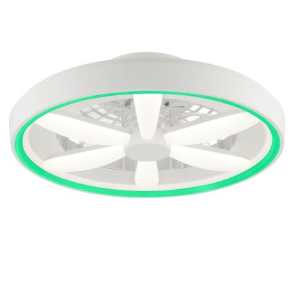 Brilliant - LED RGBW Dimming ceiling ανεμιστήρας με ένα φωστικό GAIANO LED/48W/230V 2700-6500K λευκό + τηλεχειριστήριο