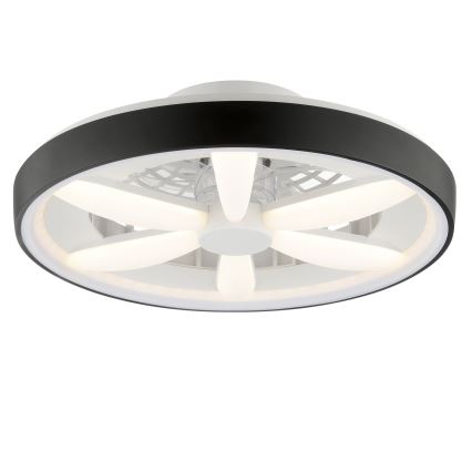 Brilliant - Ανεμιστήρας οροφής LED RGBW Dimmable με φως GAIANO LED/48W/230V 2700-6500K μαύρο + τηλεχειριστήριο