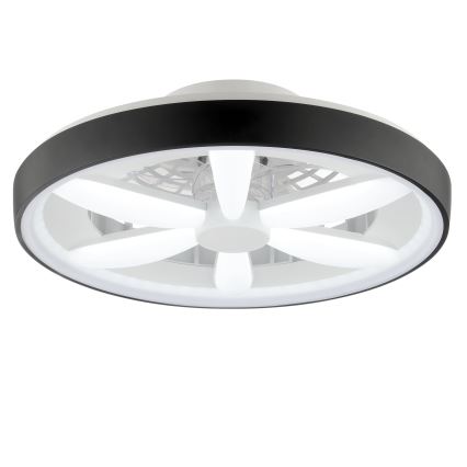Brilliant - Ανεμιστήρας οροφής LED RGBW Dimmable με φως GAIANO LED/48W/230V 2700-6500K μαύρο + τηλεχειριστήριο