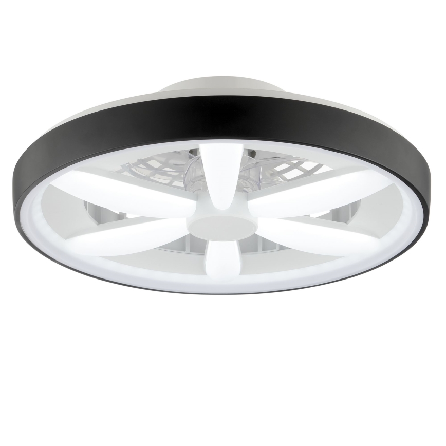 Brilliant - Ανεμιστήρας οροφής LED RGBW Dimmable με φως GAIANO LED/48W/230V 2700-6500K μαύρο + τηλεχειριστήριο