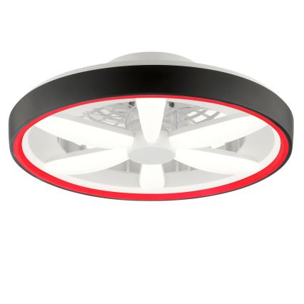 Brilliant - Ανεμιστήρας οροφής LED RGBW Dimmable με φως GAIANO LED/48W/230V 2700-6500K μαύρο + τηλεχειριστήριο