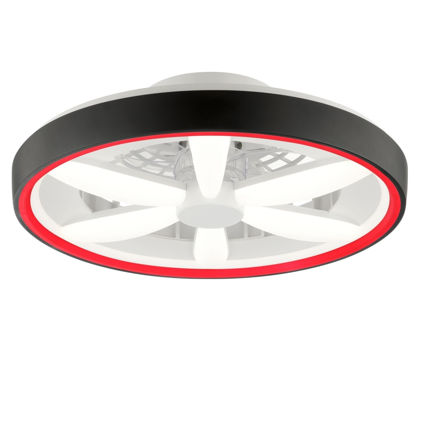 Brilliant - Ανεμιστήρας οροφής LED RGBW Dimmable με φως GAIANO LED/48W/230V 2700-6500K μαύρο + τηλεχειριστήριο