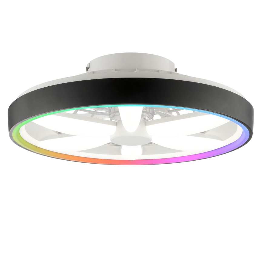 Brilliant - Ανεμιστήρας οροφής LED RGBW Dimmable με φως GAIANO LED/48W/230V 2700-6500K μαύρο + τηλεχειριστήριο