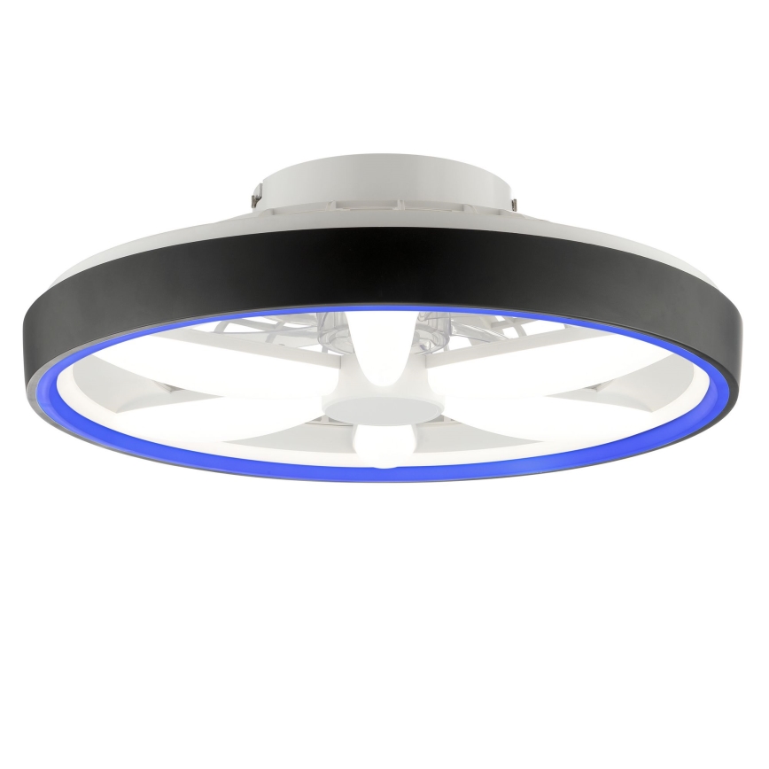Brilliant - Ανεμιστήρας οροφής LED RGBW Dimmable με φως GAIANO LED/48W/230V 2700-6500K μαύρο + τηλεχειριστήριο
