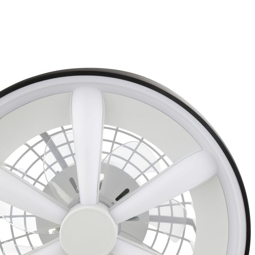 Brilliant - Ανεμιστήρας οροφής LED RGBW Dimmable με φως GAIANO LED/48W/230V 2700-6500K μαύρο + τηλεχειριστήριο