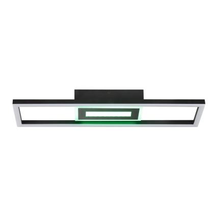 Brilliant - LED RGBW Ρυθμιζόμενο φωτιστικό οροφής BESSON LED/20W/230V 3000-6500K μαύρο + τηλεχειριστήριο