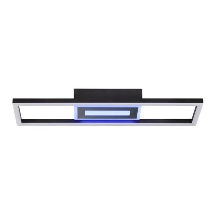 Brilliant - LED RGBW Ρυθμιζόμενο φωτιστικό οροφής BESSON LED/20W/230V 3000-6500K μαύρο + τηλεχειριστήριο