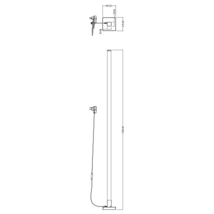 Brilliant - LED RGBW Φωτιστικό δαπέδου ντιμαριζόμενο NEELE LED/6,5W/230V λευκό + τηλεχειριστήριο