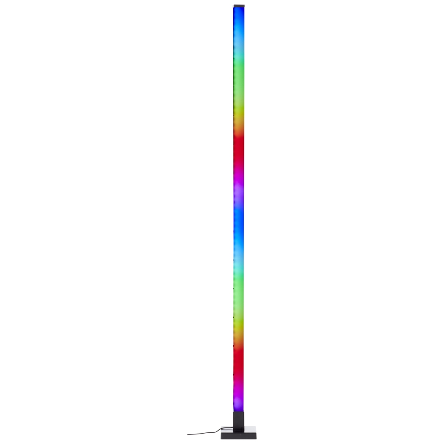 Brilliant - LED RGBW Φωτιστικό δαπέδου ντιμαριζόμενο NEELE LED/6,5W/230V μαύρο + τηλεχειριστήριο