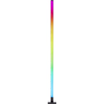 Brilliant - LED RGBW Φωτιστικό δαπέδου ντιμαριζόμενο NEELE LED/6,5W/230V μαύρο + τηλεχειριστήριο