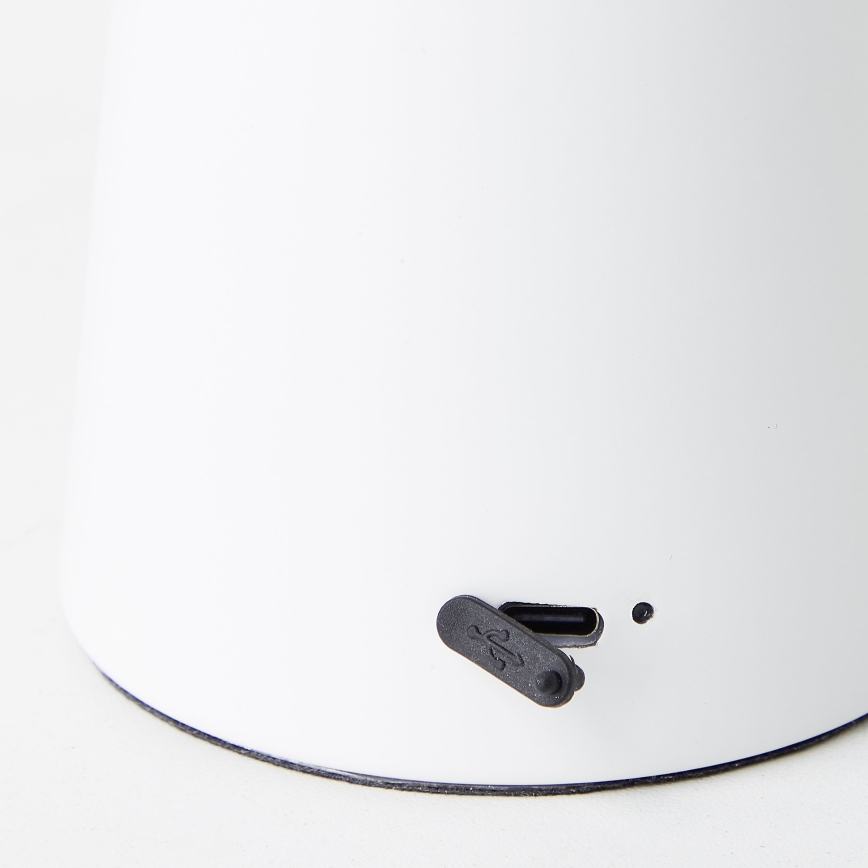 Brilliant - Ρυθμιζόμενο LED επιτραπέζιο εξωτερικό φωτιστικό αφής MUFFIN LED/3W/5V USB 2600 mAh IP44 λευκό