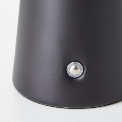 Brilliant - Ρυθμιζόμενο LED επιτραπέζιο εξωτερικό φωτιστικό αφής MUFFIN LED/3W/5V USB 2600 mAh IP44 μαύρο